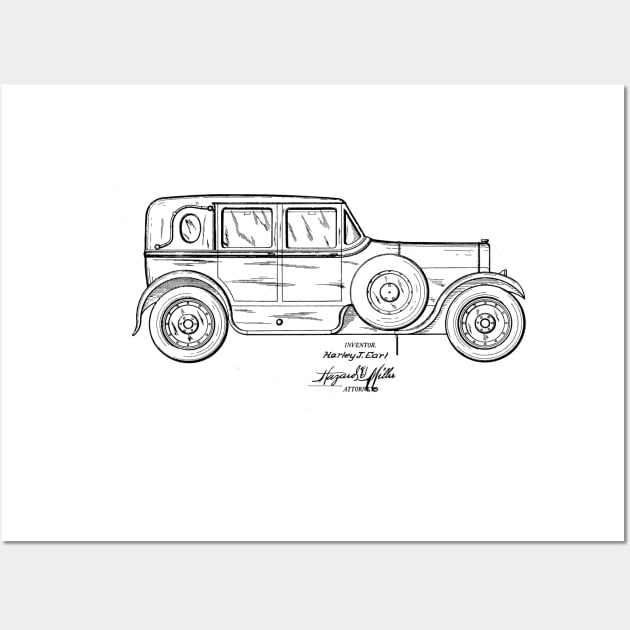 Car Vintage Patent Drawing Wall Art by TheYoungDesigns